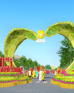 Lắng nghe thanh âm Tết Việt tại đường hoa Home Hanoi Xuan 2025