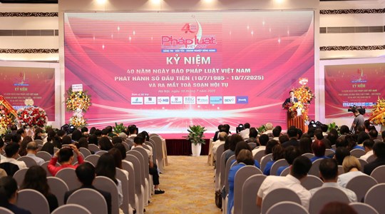 Kỷ niệm 40 năm ngày Báo Pháp luật Việt Nam phát hành số đầu tiên và ra mắt tòa soạn hội tụ