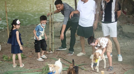 Bố ơi mình đi đâu thế? 2025 - tập 8: Cười “vỡ bụng” cảnh Duy Hưng, Trung Ruồi, Neko Lê hào hứng bịt mắt bắt dê nhưng lại vồ phải nhau