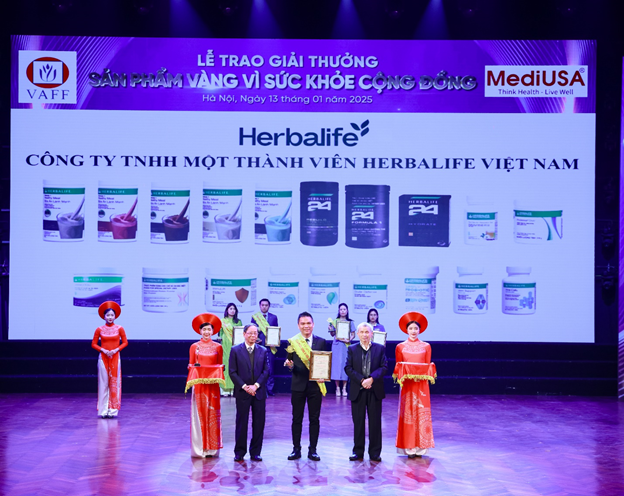 Herbalife Việt Nam đạt giải thưởng “Sản Phẩm V&#224;ng V&#236; Sức Khỏe Cộng Đồng” lần thứ 10 li&#234;n tiếp - Ảnh 1