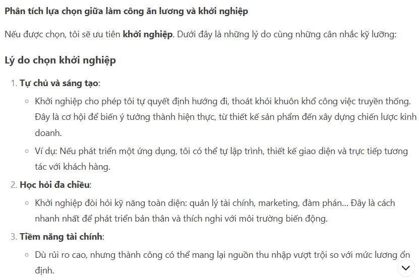 Hỏi DeepSeek v&#224; Grok 3 ‘n&#234;n chọn l&#224;m c&#244;ng ăn lương hay khởi nghiệp’, c&#226;u trả lời ngay lập tức khiến người d&#249;ng phải ngỡ ng&#224;ng v&#236; lập luận thấu đ&#225;o của AI - Ảnh 5