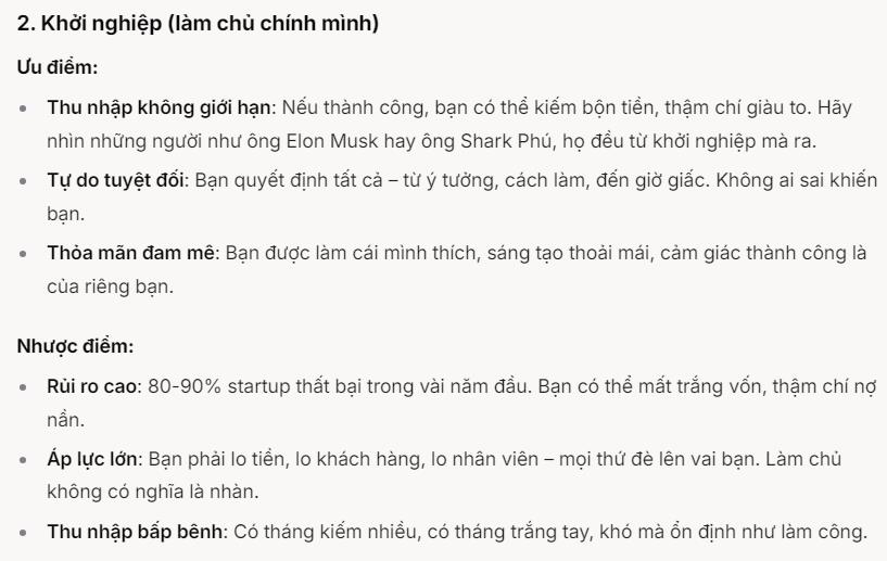 Hỏi DeepSeek v&#224; Grok 3 ‘n&#234;n chọn l&#224;m c&#244;ng ăn lương hay khởi nghiệp’, c&#226;u trả lời ngay lập tức khiến người d&#249;ng phải ngỡ ng&#224;ng v&#236; lập luận thấu đ&#225;o của AI - Ảnh 2