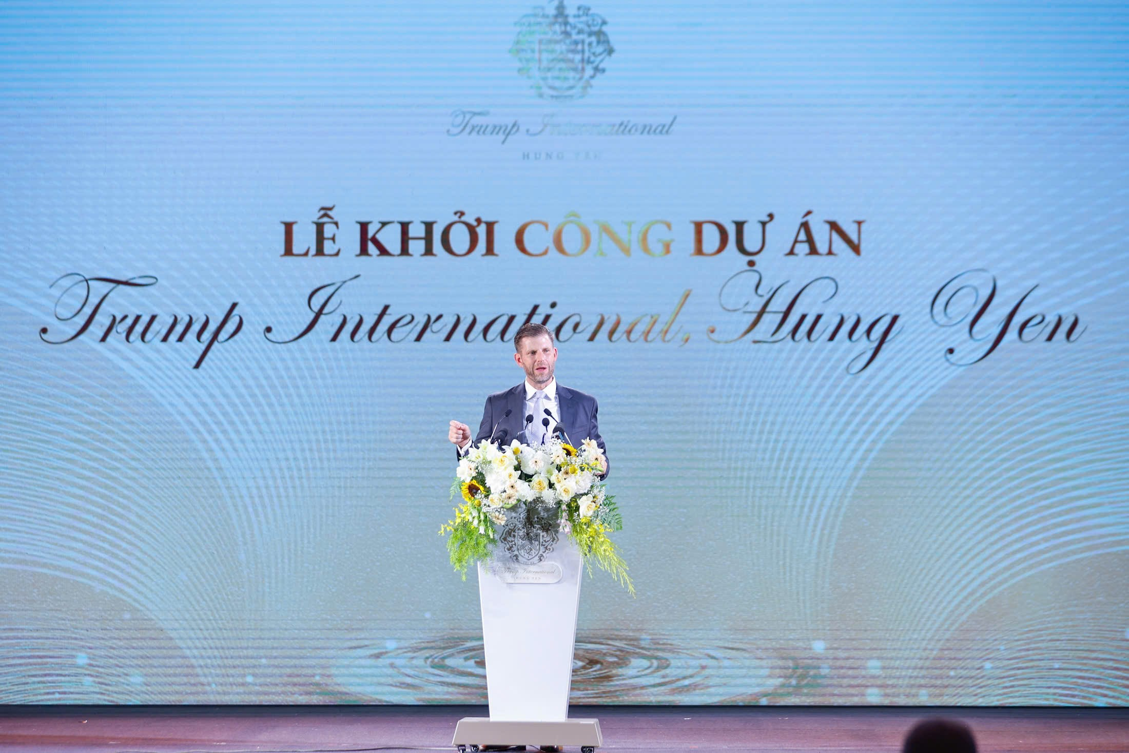 Ông Eric Trump, Phó Chủ tịch Tập đoàn Trump Organization đánh giá Việt Nam hiện là một trong những thị trường năng động và tiềm năng bậc nhất thế giới. Ảnh: TL Ông Eric Trump, Phó Chủ tịch Tập đoàn Trump Organization đánh giá Việt Nam hiện là một trong những thị trường năng động và tiềm năng bậc nhất thế giới. Ảnh: TL