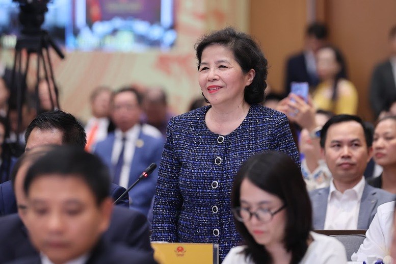CEO Vinamilk Mai Kiều Liên phát biểu tại sự kiện. Ảnh: VGP CEO Vinamilk Mai Kiều Liên phát biểu tại sự kiện. Ảnh: VGP