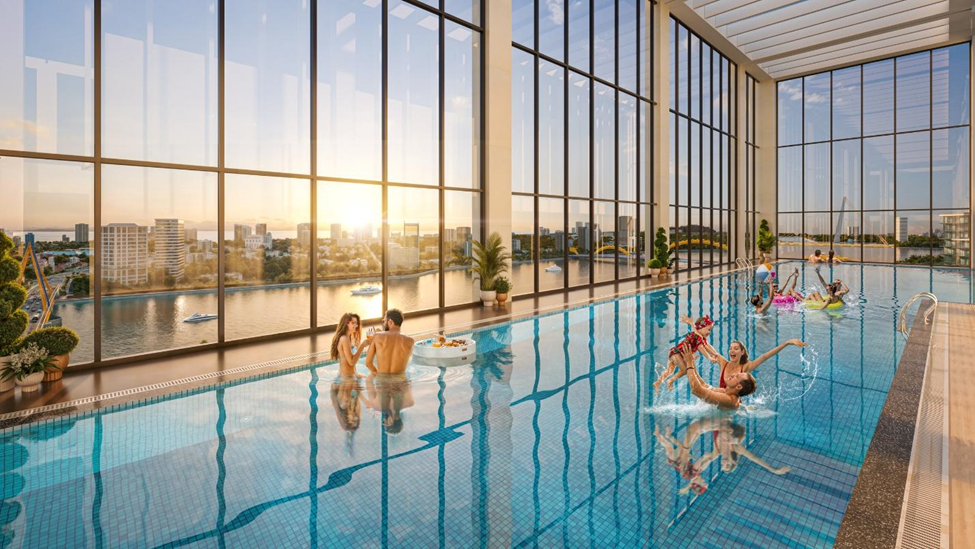 Hệ tiện ích nội khu cao cấp, bố trí khoa học (Ảnh phối cảnh minh họa: Sun Property) Hệ tiện ích nội khu cao cấp, bố trí khoa học (Ảnh phối cảnh minh họa: Sun Property)
