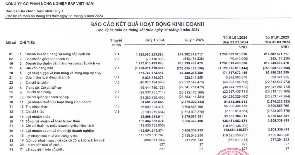 BAF Việt Nam (BAF) bị phạt tới 242,5 triệu đồng do c&#244;ng bố th&#244;ng tin kh&#244;ng đ&#250;ng quy định, ph&#225;t h&#224;nh &#39;ế&#39; hơn 4,5 triệu cổ phiếu ESOP - Ảnh 1