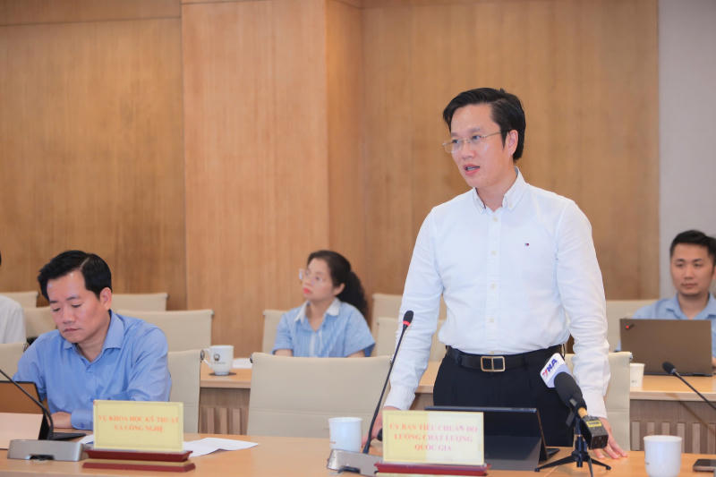 Ông Hà Minh Hiệp, Chủ tịch Ủy ban Tiêu chuẩn đo lượng chất lượng quốc gia thông tin tại buổi họp báo. (Ảnh: Bộ KH&CN) Ông Hà Minh Hiệp, Chủ tịch Ủy ban Tiêu chuẩn đo lượng chất lượng quốc gia thông tin tại buổi họp báo. (Ảnh: Bộ KH&CN)