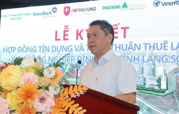Phó Chủ tịch UBND tỉnh Lạng Sơn Đoàn Thanh Sơn: Dự án có ý nghĩa quan trọng trong phát triển kinh tế - xã hội tỉnh Lạng Sơn. Phó Chủ tịch UBND tỉnh Lạng Sơn Đoàn Thanh Sơn: Dự án có ý nghĩa quan trọng trong phát triển kinh tế - xã hội tỉnh Lạng Sơn.