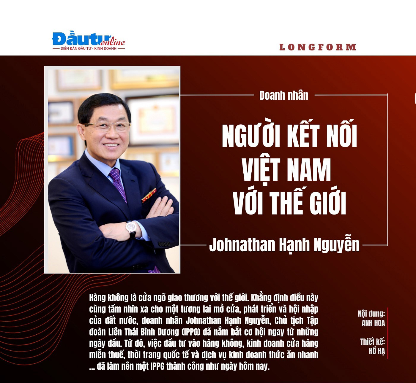 Doanh nh&#226;n Johnathan Hạnh Nguyễn: Người kết nối Việt Nam với thế giới - Ảnh 1