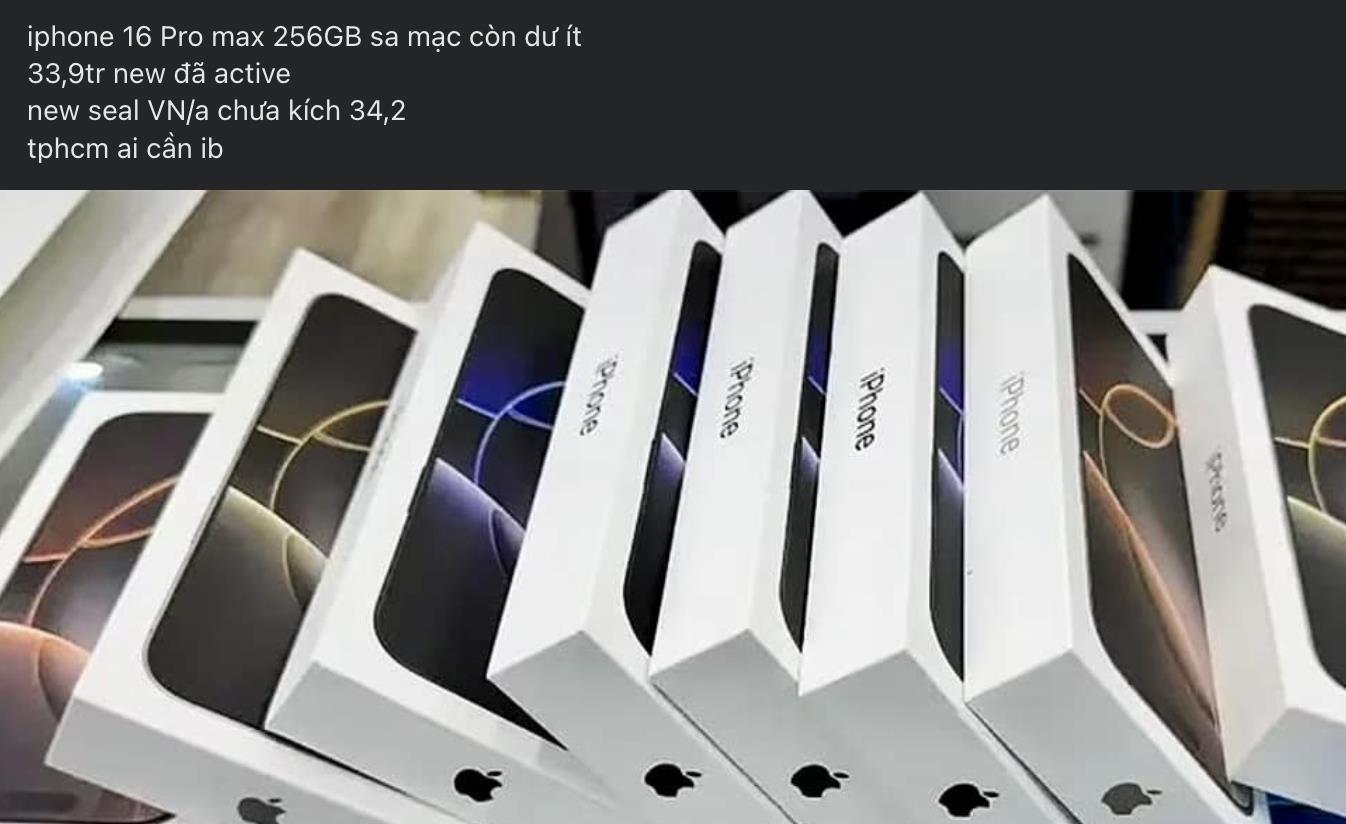 Gi&#225; iPhone 16 Pro Max m&#224;u v&#224;ng li&#234;n tục thiết lập đ&#225;y mới tr&#234;n thị trường &quot;chợ đen&quot; - Ảnh 2