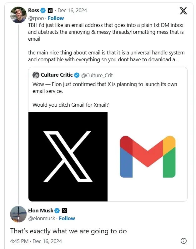 Elon Musk x&#225;c nhận đang ph&#225;t triển dịch vụ Email mới - Ảnh 1