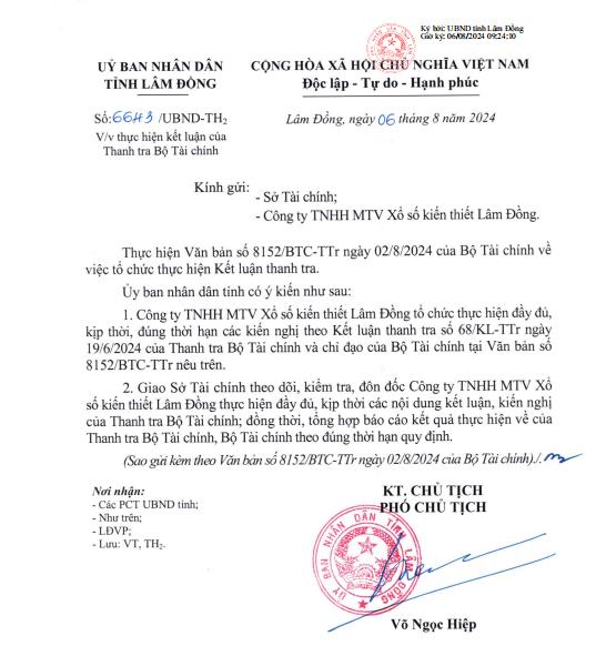 Vi phạm tại C&#244;ng ty Xổ số Kiến thiết L&#226;m Đồng: Gửi ng&#226;n h&#224;ng gần ng&#224;n tỷ nhưng kh&#244;ng c&#243; đề &#225;n - Ảnh 1