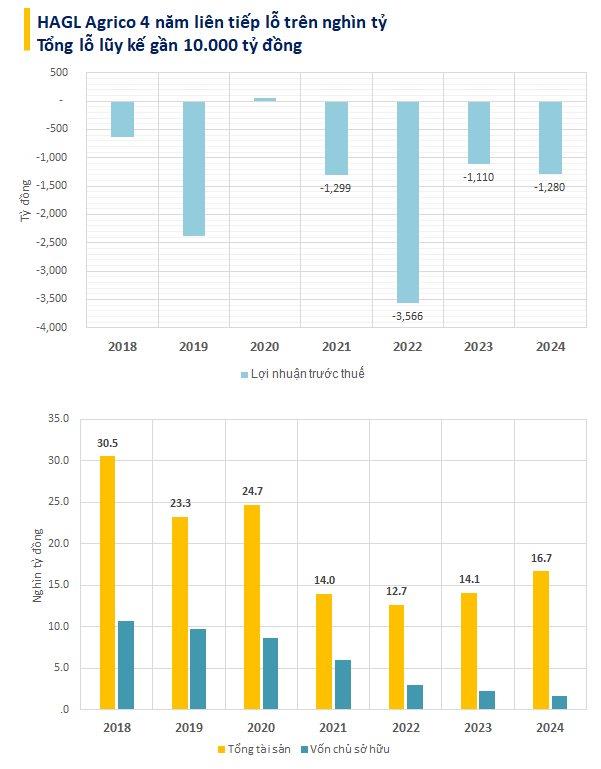Nợ nần chồng chất, HAGL Agrico (HNG) tiếp tục &#39;chỉ c&#242;n xương&#39; sau năm thua lỗ ngh&#236;n tỷ - Ảnh 1