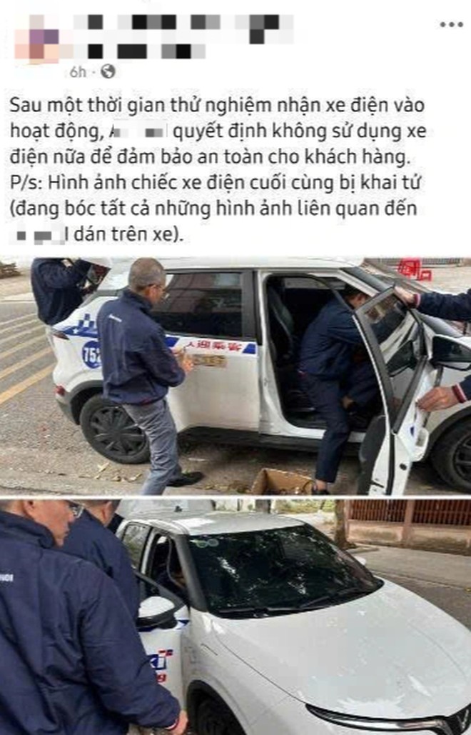 Nội dung b&agrave;i đăng tr&ecirc;n Fanpage c&ocirc;ng ty taxi (Ảnh: Chụp m&agrave;n h&igrave;nh).