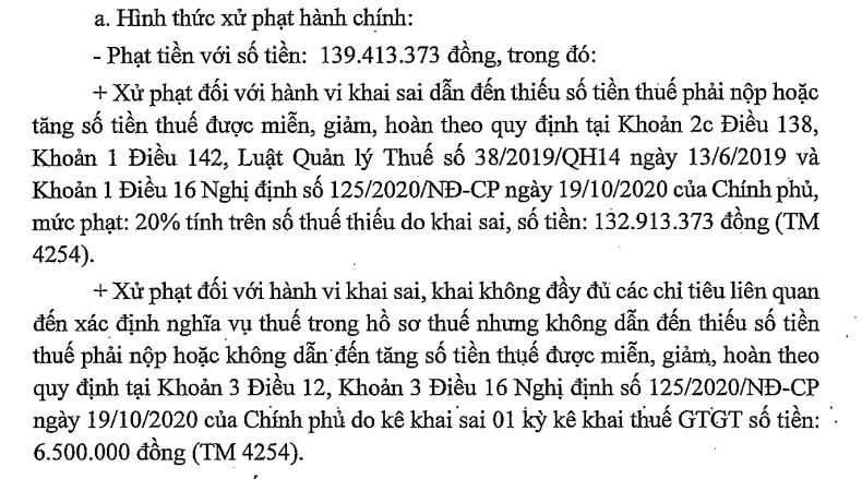 Vi phạm về thuế, B&#225;nh kẹo Bảo Ngọc (BNA) bị phạt v&#224; truy thu hơn 900 triệu đồng - Ảnh 3