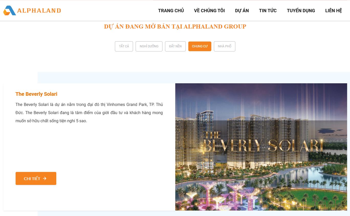 AlphaLand Group giới thiệu hiện đang phân phối nhiều dự án bất động sản thuộc các phân khúc khác nhau. AlphaLand Group giới thiệu hiện đang phân phối nhiều dự án bất động sản thuộc các phân khúc khác nhau.