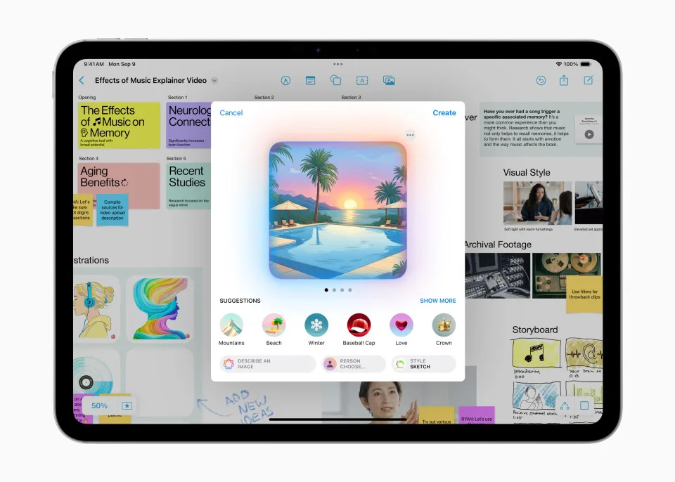 Apple sẽ th&ecirc;m Image Playground v&agrave;o bản beta mới nhất của iOS, iPadOS v&agrave; macOS. (Ảnh: Apple)