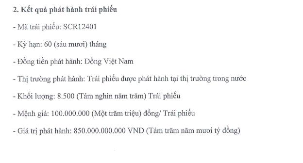 Kinh doanh k&#233;m sắc, TTCLand (SCR) vẫn vay được 850 tỷ đồng từ việc ph&#225;t h&#224;nh 8.500 tr&#225;i phiếu - Ảnh 1