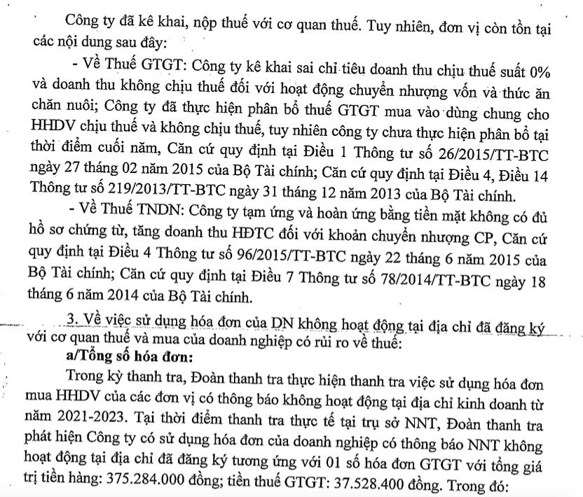 Sai phạm thuế, C&#244;ng ty Thương mại v&#224; X&#226;y dựng hạ tầng Anama bị phạt v&#224; truy thu thuế gần 850 triệu đồng - Ảnh 2