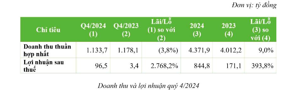 Doanh thu cả năm 2024 của Bamboo Capital c&#225;n mốc 4.371,9 tỷ đồng, lợi nhuận sau thuế tăng gấp 5 lần - Ảnh 1