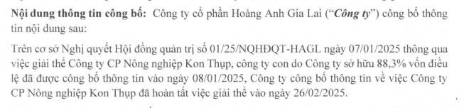 Ho&#224;ng Anh Gia Lai (HAG) ho&#224;n tất giải thể c&#244;ng ty trong lĩnh vực trồng trọt v&#224; chăn nu&#244;i - Ảnh 1