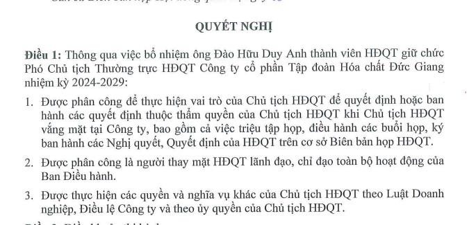 Tập đo&#224;n H&#243;a chất Đức Giang (DGC): Thay Tổng gi&#225;m đốc trước thềm Đại hội đồng cổ đ&#244;ng, đặt mục ti&#234;u kinh doanh &#39;đi l&#249;i&#39; năm 2025 - Ảnh 1