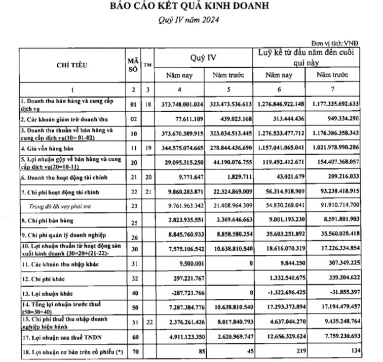 Xi măng S&#224;i Sơn (SCJ): L&#227;i năm 2024 tăng ấn tượng, vừa bị phạt v&#224; truy thu thuế gần 2,1 tỷ đồng - Ảnh 4