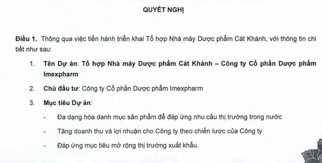 Imexpharm (IMP) sắp xây nhà máy dược phẩm gần 1.500 tỷ đồng - Ảnh 1 Imexpharm (IMP) sắp xây nhà máy dược phẩm gần 1.500 tỷ đồng - Ảnh 1
