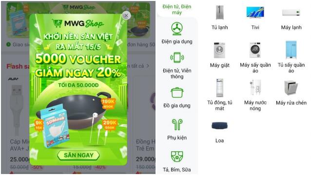 Sàn thương mại điện tử MWG Shop ra mắt ngày 15/5/2025. Sàn thương mại điện tử MWG Shop ra mắt ngày 15/5/2025.