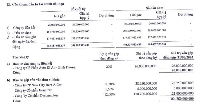 City Auto (CTF) b&#225;o l&#227;i sau thuế qu&#253; I/2024 giảm gần 40%, cổ đ&#244;ng lớn của CTF nợ bảo hiểm x&#227; hội tới 7 th&#225;ng - Ảnh 3