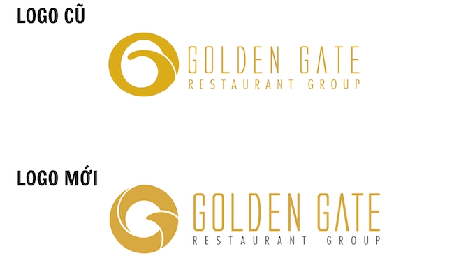 Logo nhận diện thương hiệu mới v&agrave; cũ của Golden Gate