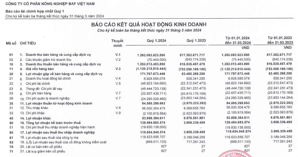 BaF Việt Nam (BAF) ch&#224;o b&#225;n hơn 7,1 triệu cổ phiếu ESOP với gi&#225; chỉ bằng ph&#226;n nửa gi&#225; cổ phiếu tr&#234;n thị trường - Ảnh 1