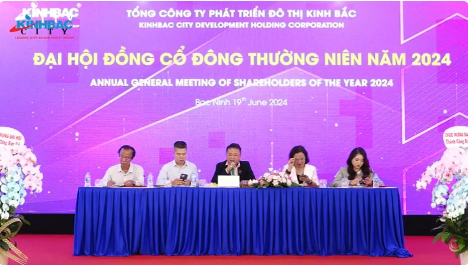 Đại hội đồng cổ đ&ocirc;ng thường ni&ecirc;n 2024 của KBC.