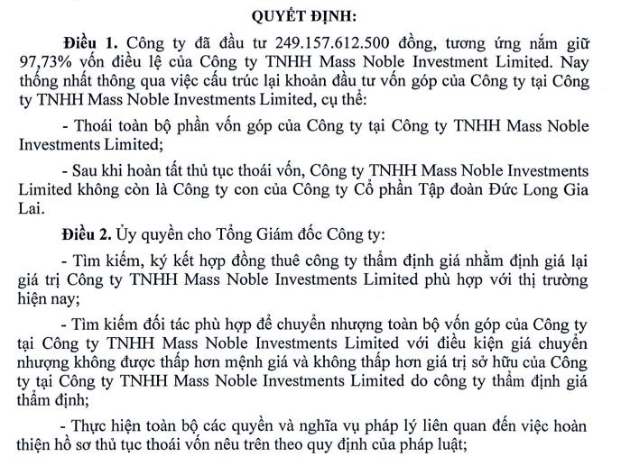 Đức Long Gia Lai (DLG) muốn tho&#225;i sạch vốn tại c&#244;ng ty con chuy&#234;n linh kiện điện tử Mass Noble - Ảnh 1