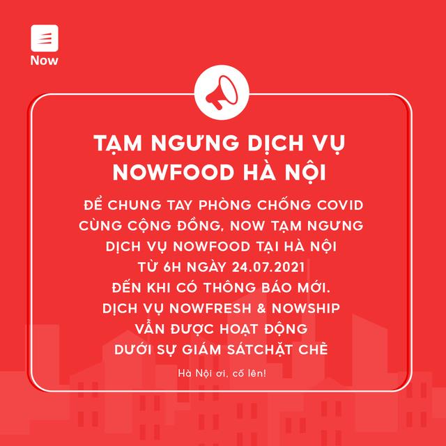 Thông báo của Now. Thông báo của Now. 