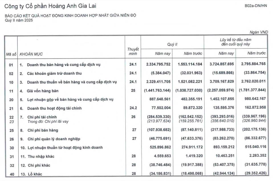 Nhờ động lực từ mảng trái cây, Hoàng Anh Gia Lai (HAG) báo lãi quý II tăng 88%, thoát lỗ lũy kế - Ảnh 1 Nhờ động lực từ mảng trái cây, Hoàng Anh Gia Lai (HAG) báo lãi quý II tăng 88%, thoát lỗ lũy kế - Ảnh 1