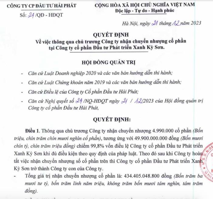 &#39;B&#243;ng d&#225;ng&#39; Hải Ph&#225;t (HPX) đằng sau C&#244;ng ty Xanh Kỳ Sơn - doanh nghiệp mới &#39;h&#250;t&#39; th&#224;nh c&#244;ng 1.200 tỷ đồng tr&#225;i phiếu - Ảnh 2