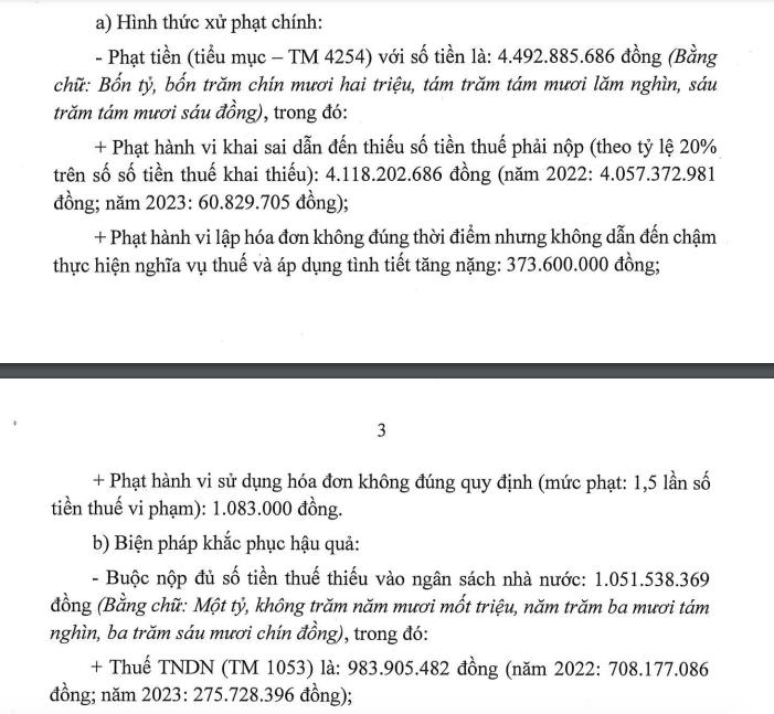 Vi phạm về thuế, Tập đo&#224;n H&#224; Đ&#244; (HDG) phải nộp hơn 7,6 tỷ đồng để khắc phục - Ảnh 1