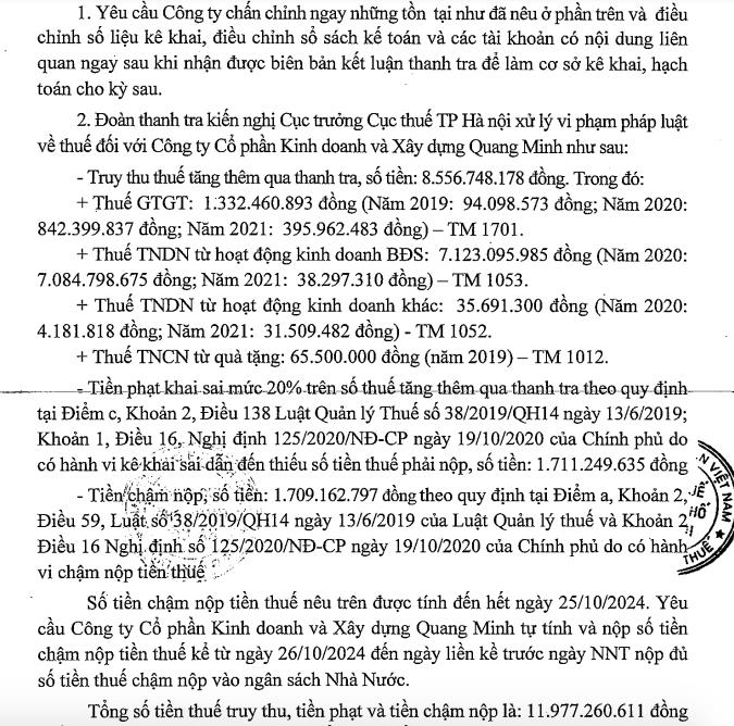 Chủ đầu tư dự &#225;n từng vướng &#39;l&#249;m x&#249;m&#39; Stellar Garden bị truy thu, phạt thuế l&#234;n tới gần 12 tỷ đồng - Ảnh 2