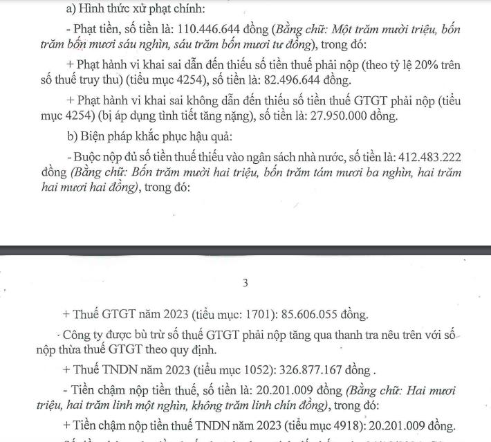 Vi phạm h&#224;nh ch&#237;nh về thuế, Tập đo&#224;n Đạt Phương (DPG) bị phạt hơn 540 triệu đồng - Ảnh 1