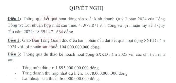 Saigonres (SGR) đặt mục ti&#234;u lợi nhuận năm 2025 đạt 365 tỷ đồng - Ảnh 1