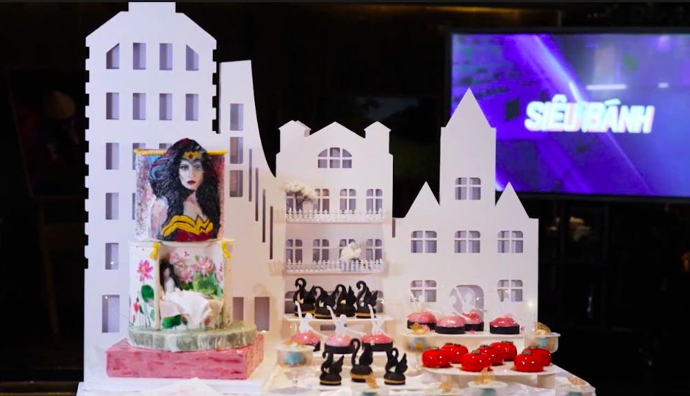 Set bánh 'nữ siêu anh hùng' Set bánh 'nữ siêu anh hùng'