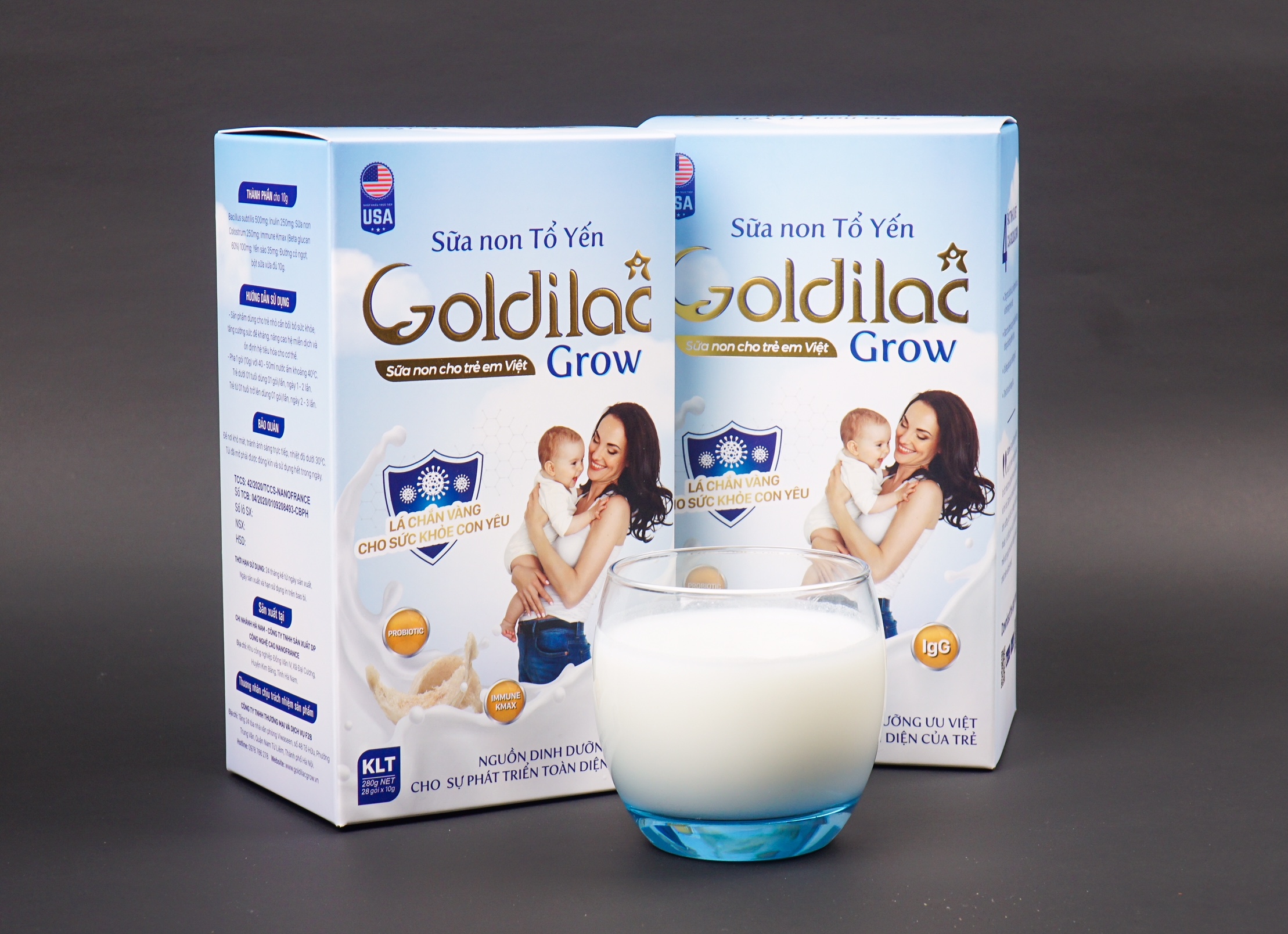 Sữa non tổ yến Goldilac Grow – Hỗ trợ tăng cường sức đề kháng vượt trội cho  sức khỏe con yêu