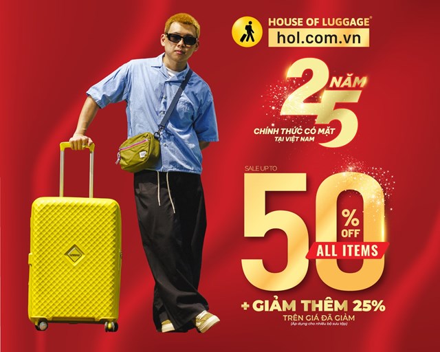 H&igrave;nh 2. HOL tung ưu đ&atilde;i đến 50% tất cả sản phẩm, giảm th&ecirc;m 25% kỷ niệm 25 năm cho nhiều bộ sưu tập