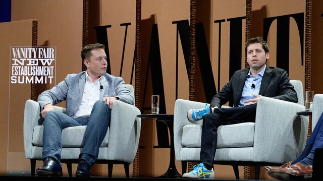 OpenAI được th&agrave;nh lập năm 2015 bởi Sam Altman (phải) c&ugrave;ng Elon Musk.