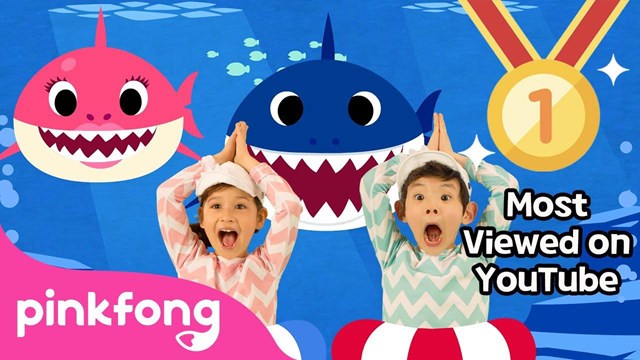 C&ocirc;ng ty Pinkfong kỷ niệm video "Baby Shark Dance", video đ&atilde; vượt 10 tỷ lượt xem tr&ecirc;n YouTube v&agrave;o ng&agrave;y 13 th&aacute;ng 1. Yonhap