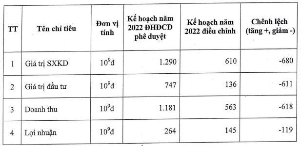 Sudico (SJS) tiếp tục điều chỉnh giảm mạnh kế hoạch kinh doanh 2022 d&#249; đ&#227; hết năm t&#224;i ch&#237;nh - Ảnh 1