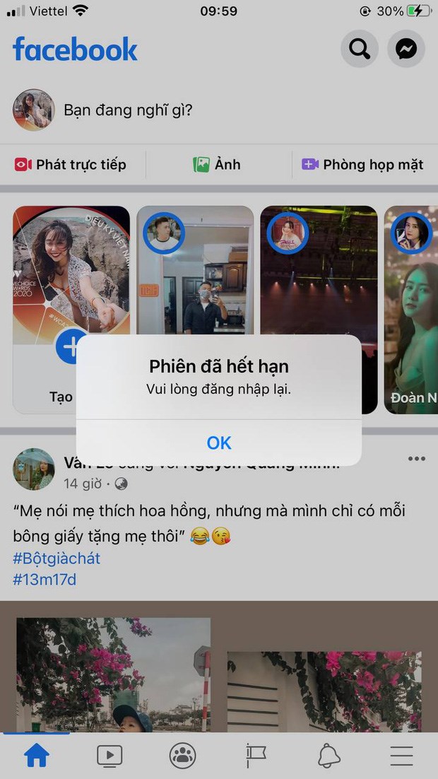 Nhiều t&agrave;i khoản Facebook gặp sự cố n&agrave;y