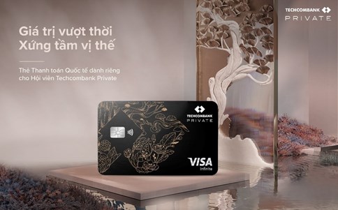 Thẻ thanh to&aacute;n quốc tế Techcombank Private &nbsp;