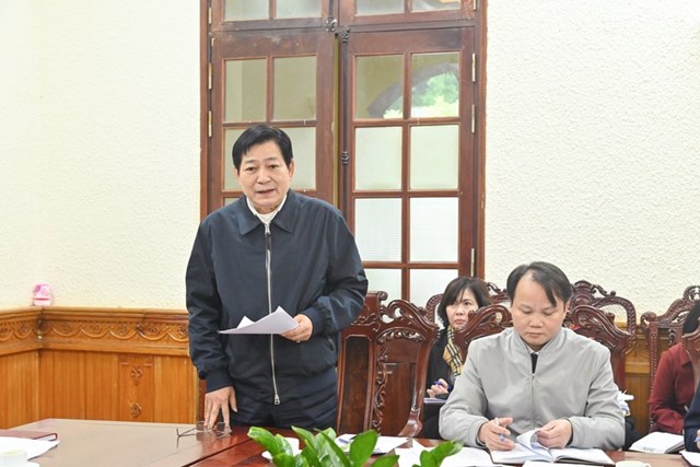 Ph&oacute; Tổng cục trưởng Tổng cục THADS Nguyễn Văn Sơn b&aacute;o c&aacute;o tại cuộc họp.